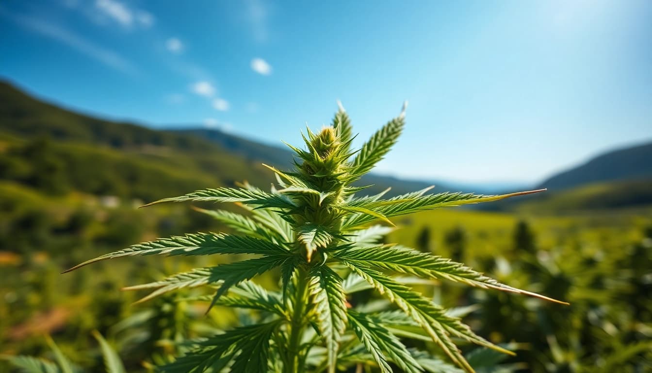 Découverte des lois concernant la legalisation canabis espagne avec des plantations en arrière-plan.