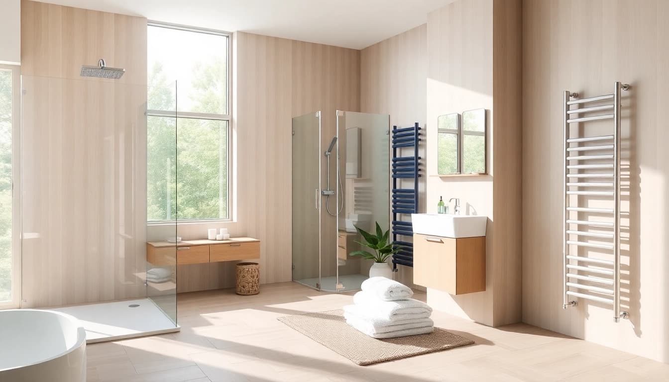 Entdecken Sie die modernen Badprodukte von sonni sanitär in einem stilvollen Badezimmer.