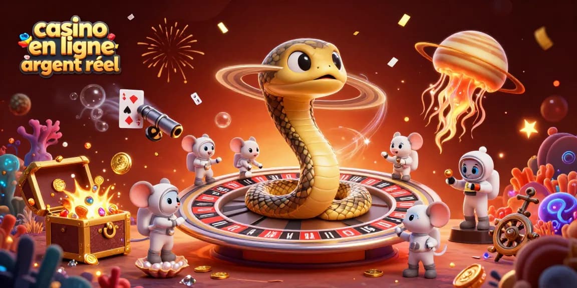 Placer des paris gagnants dans un casino en ligne argent réel, avec une ambiance festive animée.