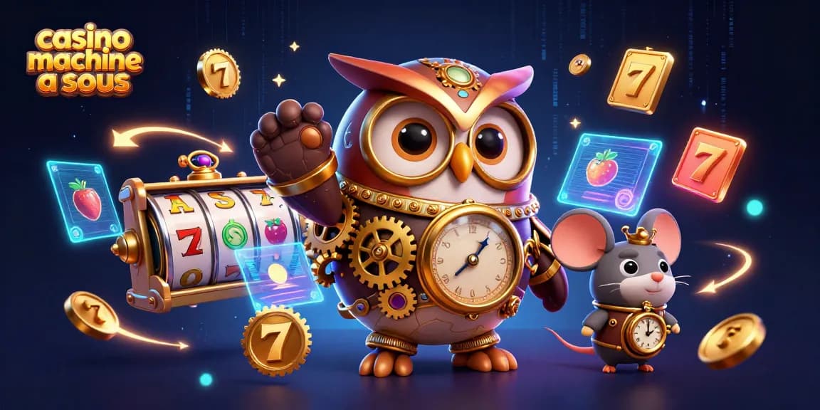Jouer à casino machine a sous avec des effets lumineux dynamiques et des éléments de jackpot scintillants.