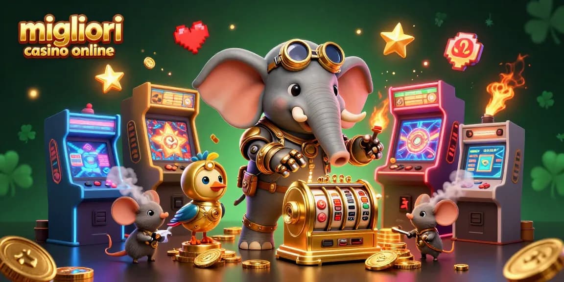 Giocare nei migliori casino online con simboli di fortuna e giochi avvincenti.