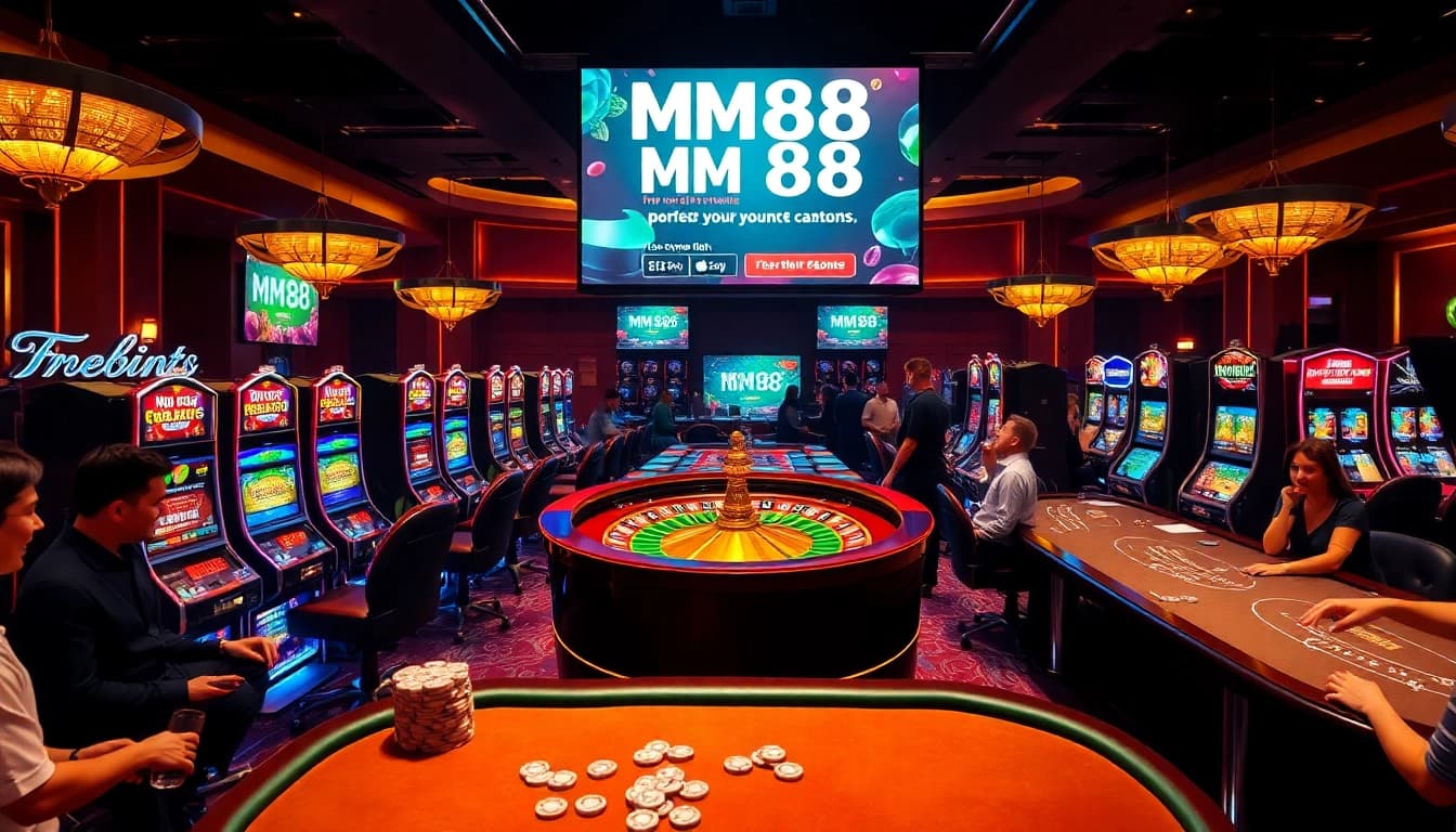 Experience the excitement of gambling with MM88 at luxurious casino tables and vibrant slot machines.