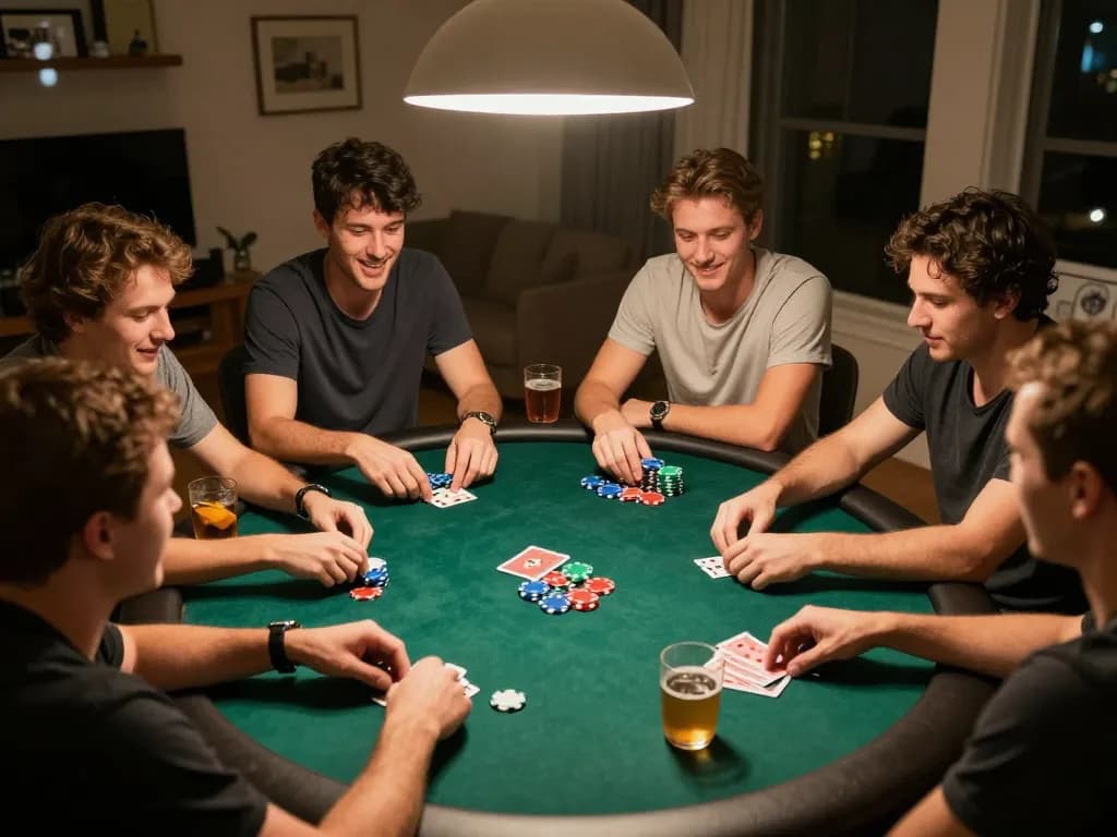 Experience thrilling gameplay with apk gacor in an authentic home poker night setting filled with excitement and camaraderie.