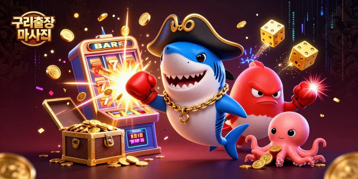 Engage with 구리출장마사지 in a vibrant casino scene, featuring playful characters and jackpot excitement.