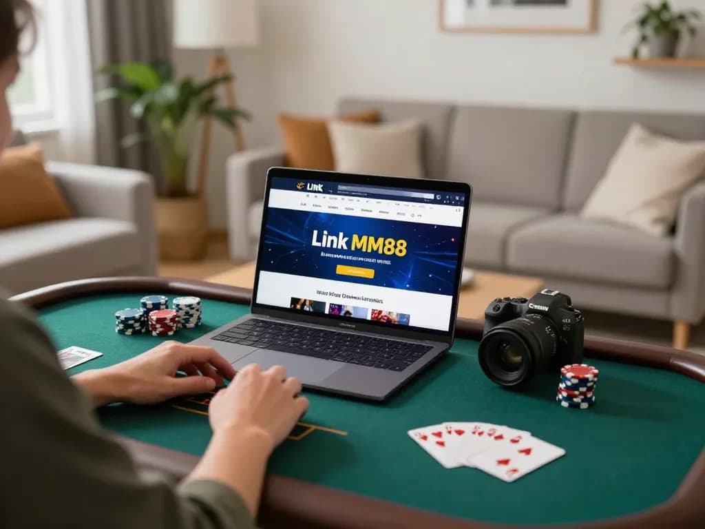 Engage with Link MM88 in a cozy home gaming setup with lively atmosphere and strategic gameplay.