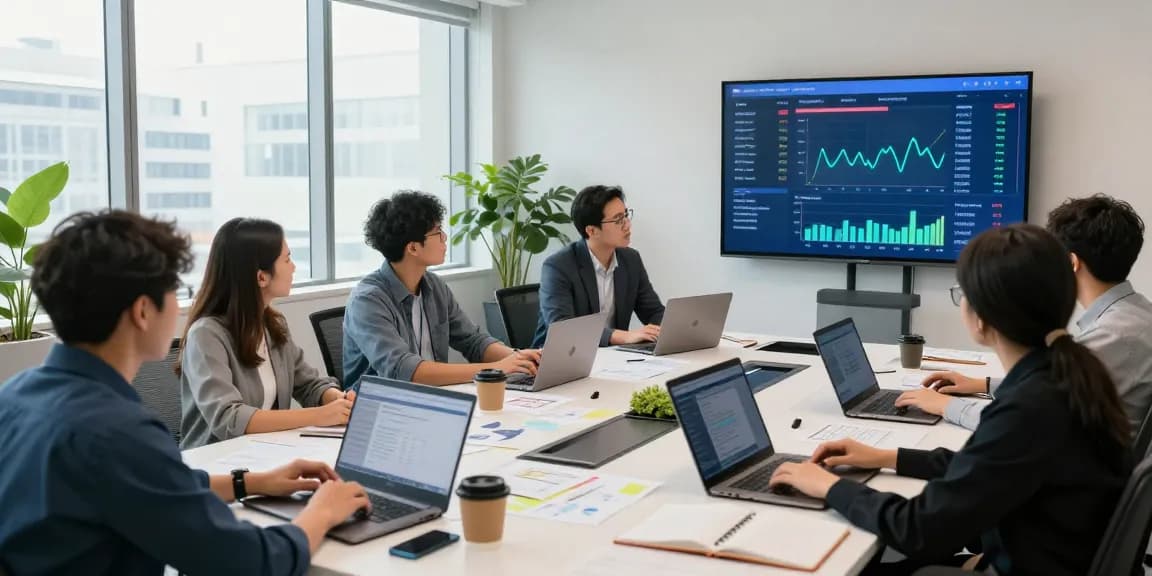SEO Agency in Malaysia team collaborating on digital marketing strategies in modern office