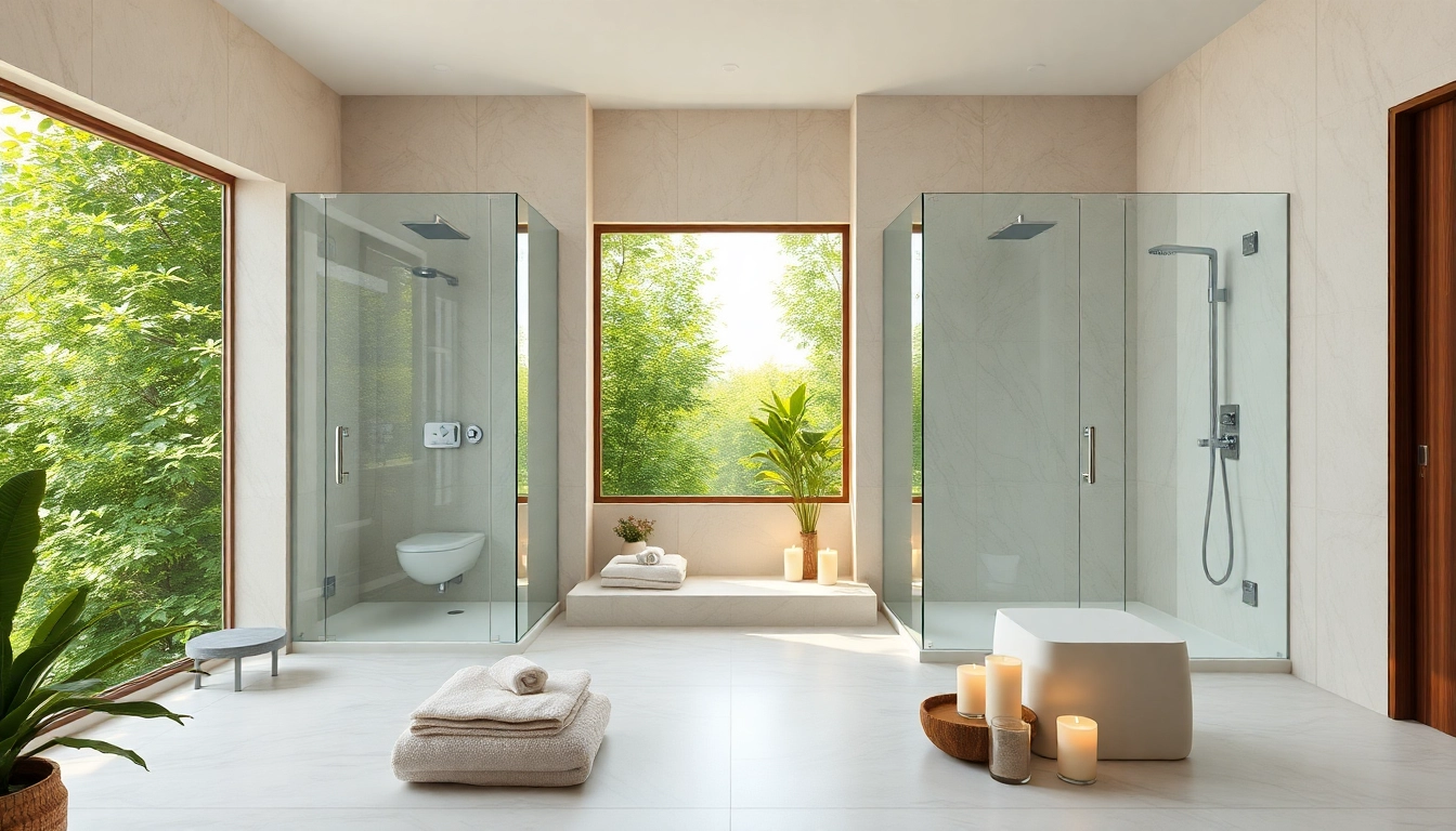 Beautify your home with elegant showers Australia styled in a modern bathroom setting.