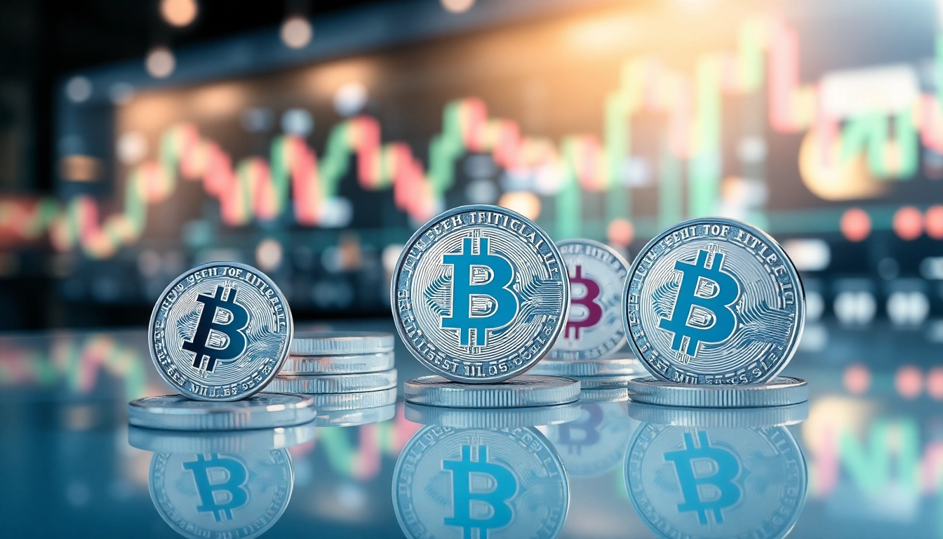 Trade with bitget silver showcased among shimmering coins and digital symbols.