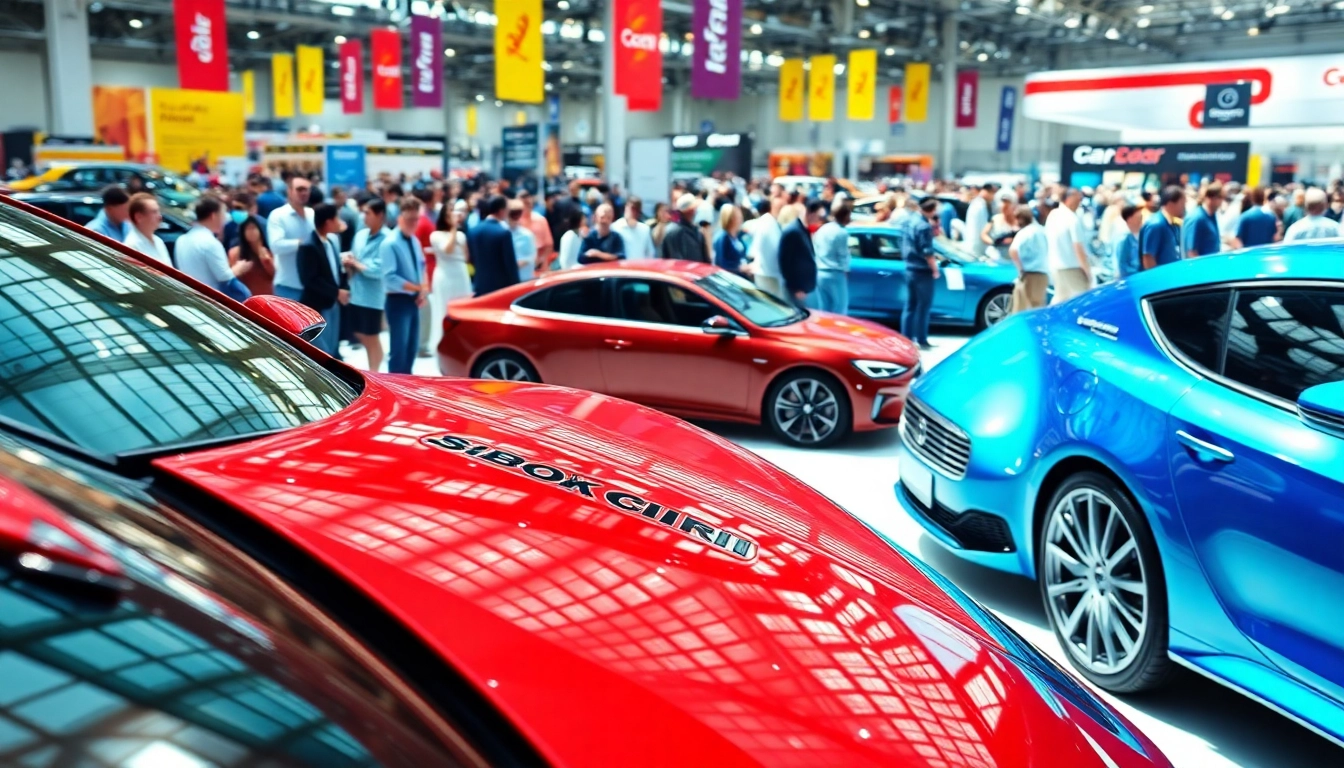 Discover exciting highlights at the Auto Cars Show with a vibrant display of cars and enthusiastic crowds.