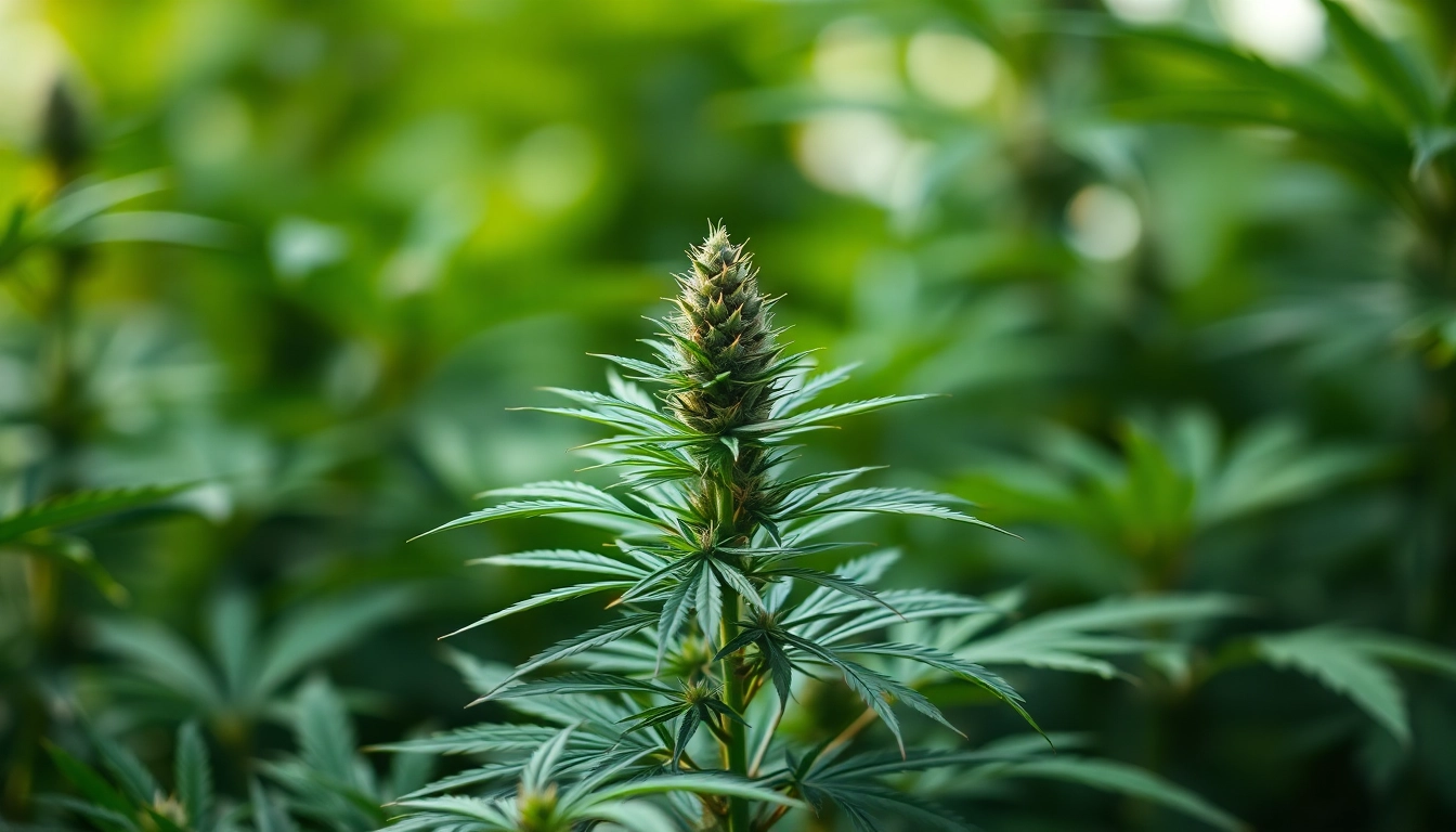 Mitglieder der bluetenbande genießen biologischen Cannabis in einer grünen Umgebung.
