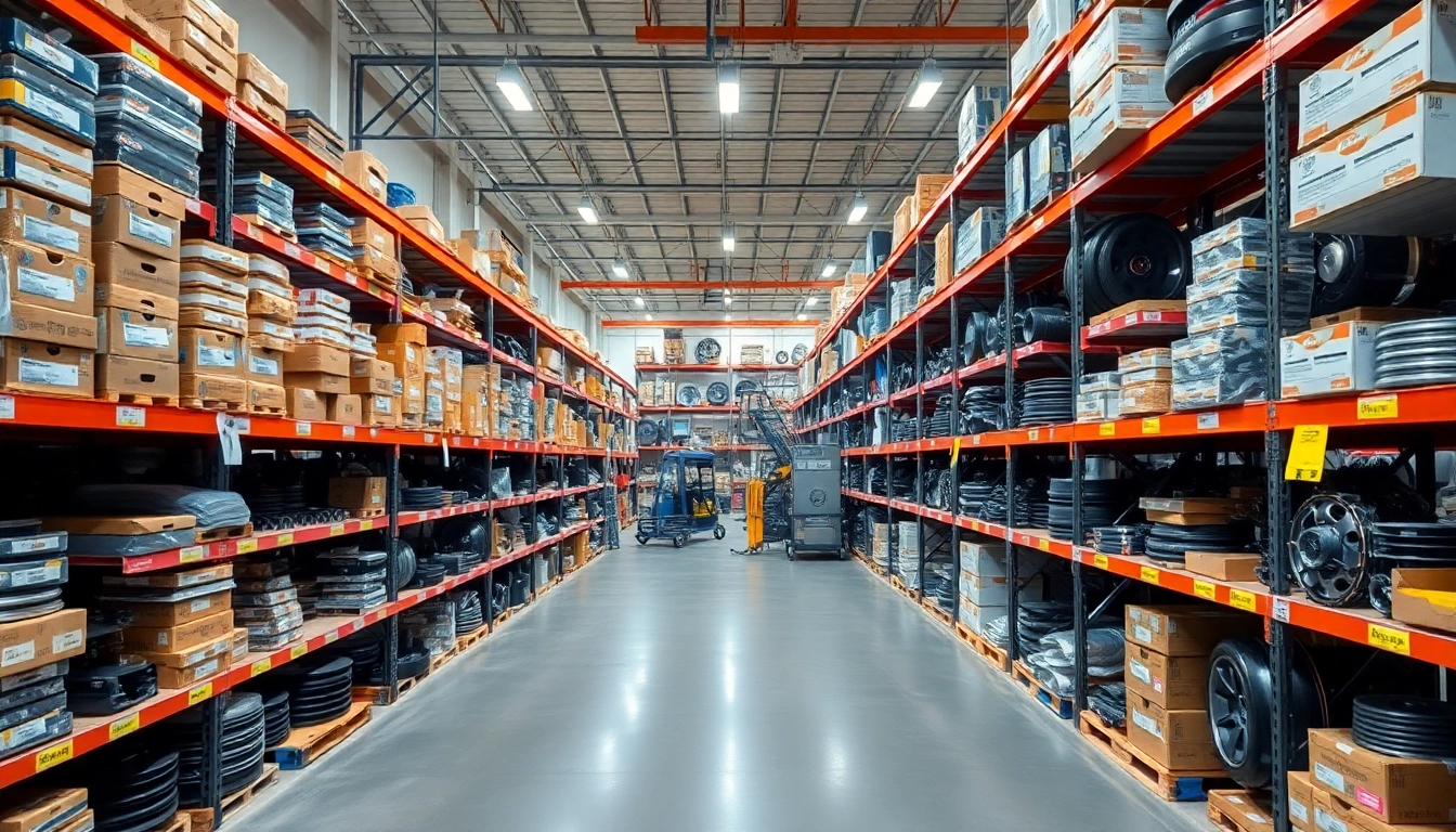 Showcase of OEM parts at https://factoryoemsupply.com/ in a bright, organized warehouse.