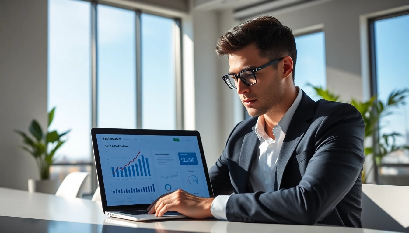 Boosting Clearwater FL SEO with a dedicated SEO strategist in a modern office.