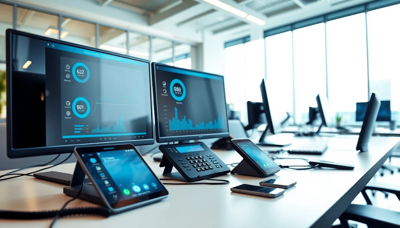 Utilize a cloud based phone system for efficient communication in a modern office setting.