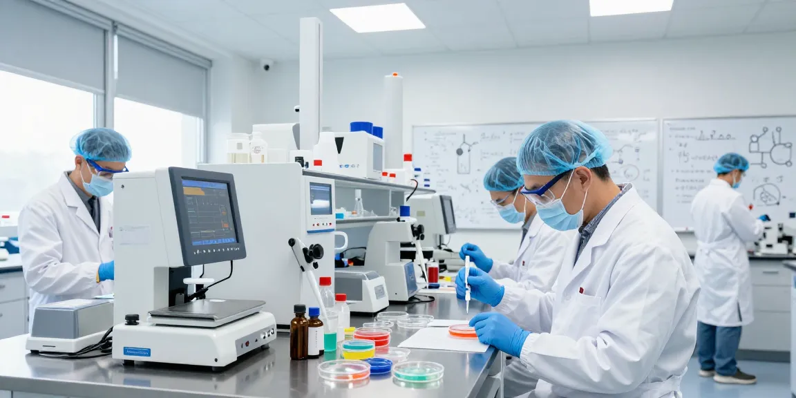 Swiss Chems labs scientists conducting advanced research in a modern lab environment.