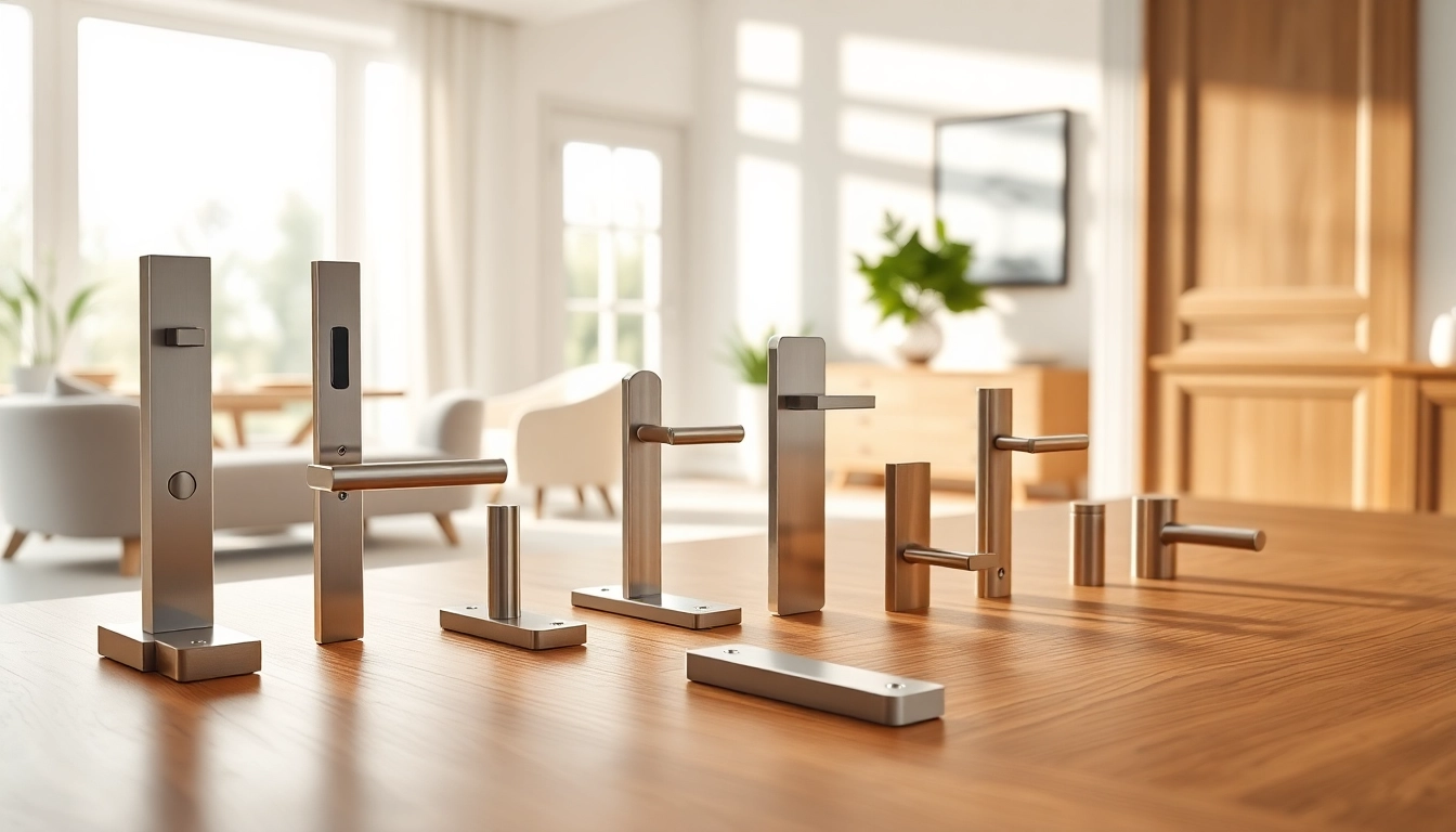 Explore Door Handle Suppliers featuring stylish door handles in a modern interior setup.