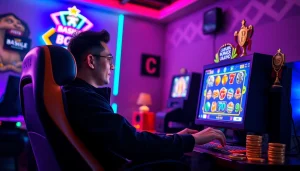 Permainan slot bos88 yang menarik disajikan dalam suasana gaming yang energik.