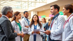 Promoting Health at a vibrant community health fair with engaging exhibits and diverse participants.
