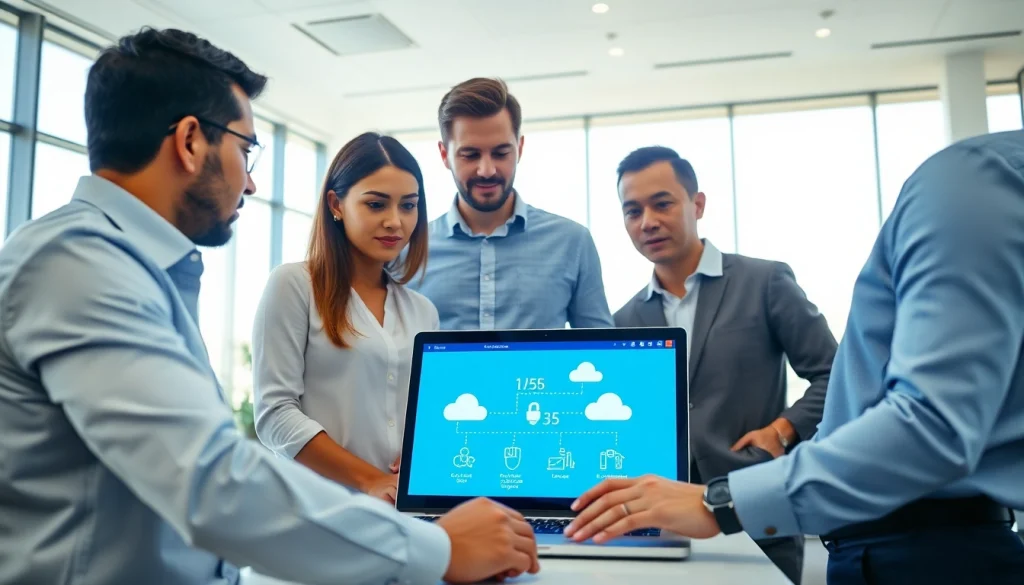 Learn how to migrate to Microsoft 365 securely with a team collaborating on data transfer.