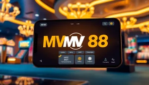 Experience MV 88's secure and engaging online gambling interface with USDT transactions featured.