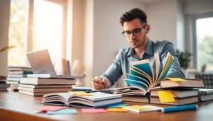 Engaged translator using tools for high-quality translations at https://www.elitetranslingo.com office.