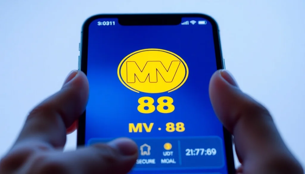 MV 88 betting app interface showcasing secure USDT transactions on a smartphone.