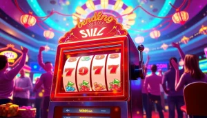 Bermain bandar toto 4d slot dengan suasana kasino digital yang meriah dan penuh warna