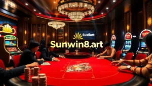 Experience high-stakes gaming excitement at sunwin88.art with vibrant casino tables and thrilling roulette.