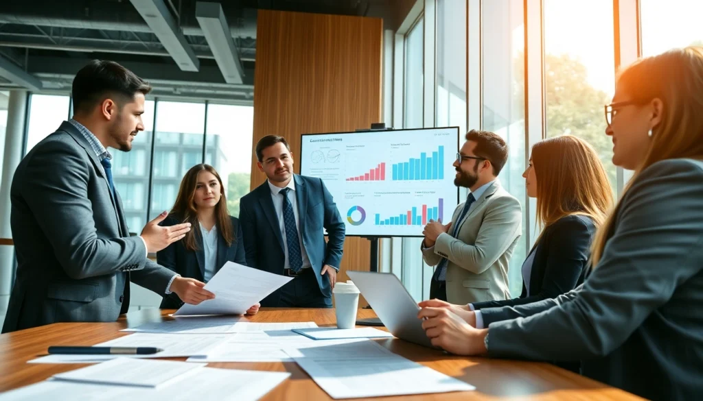 Engage in Acquisition Planning with professionals analyzing data in a bright office setting.