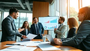 Engage in Acquisition Planning with professionals analyzing data in a bright office setting.