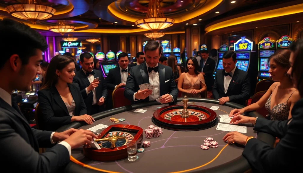 Engaging scene of players at a poker table in a luxurious casino highlighting new 66 connections.
