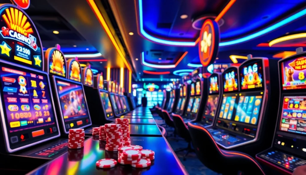 Experience the excitement at the best online casinos Canada featuring vibrant gaming elements.