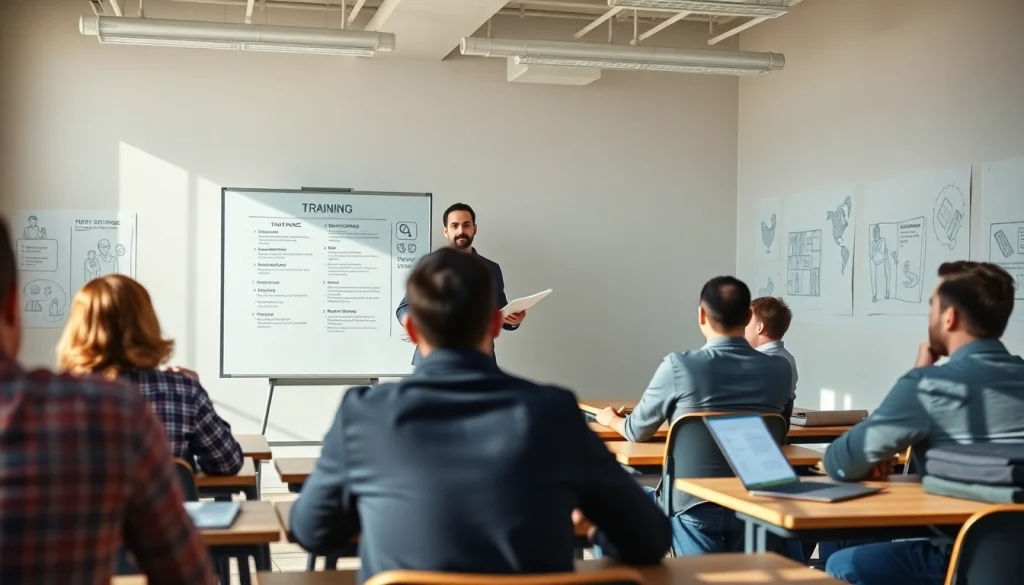 Enhancing skills through OSHA training carolinas in a vibrant, professional classroom setting.