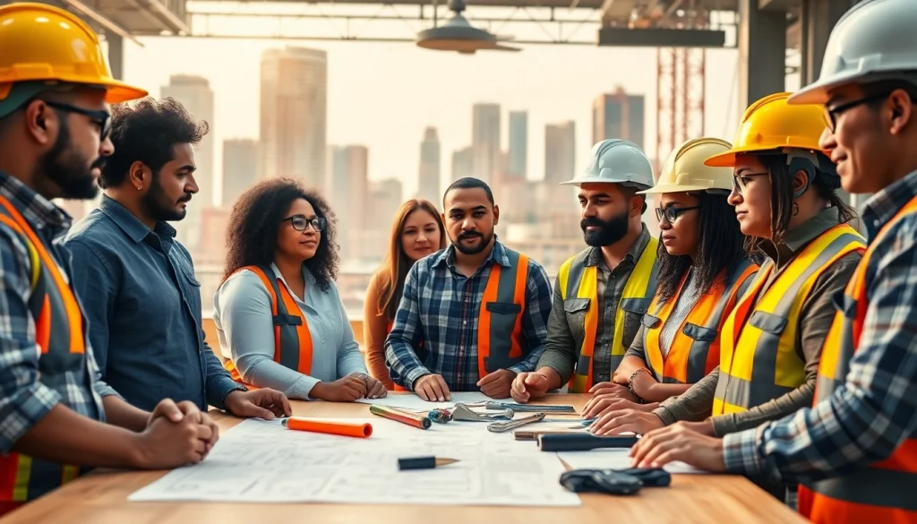 Engaged group in construction advocacy carolinas promoting collaboration and community building.