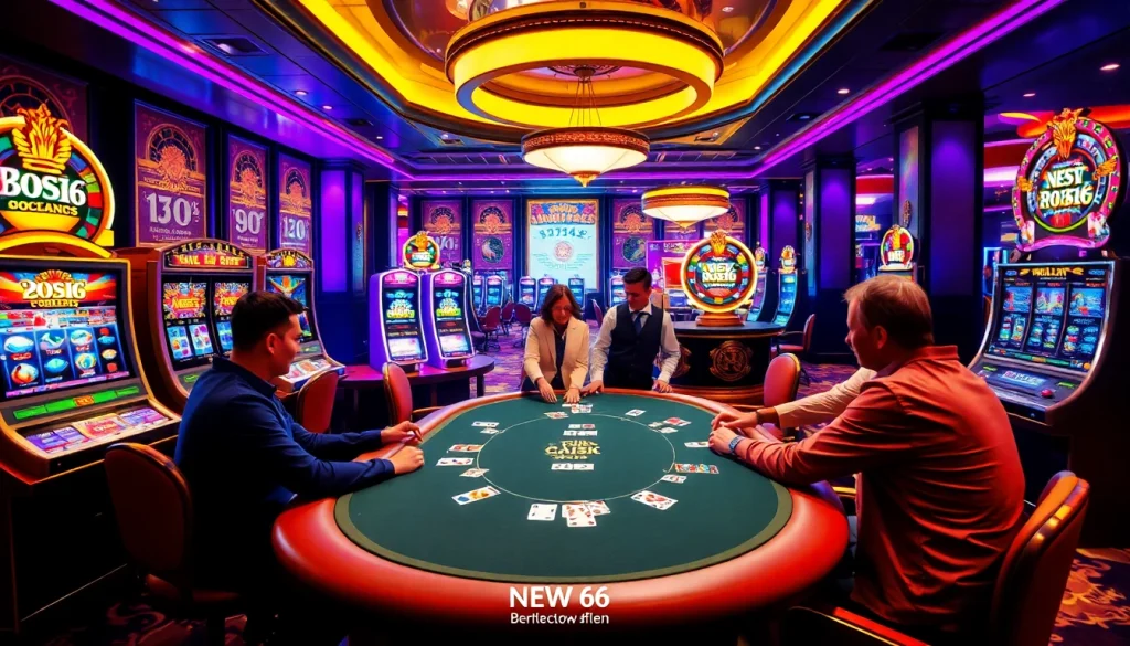 Experience the excitement of "new 66" at a luxurious poker table with professional players.