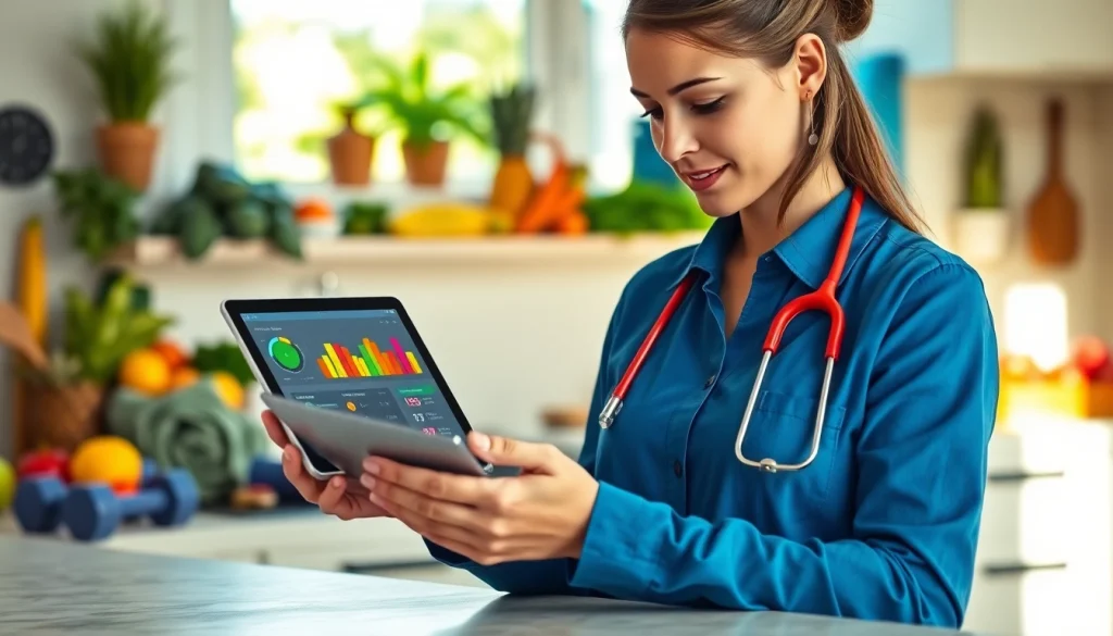 Calculate your macros effectively with a macro calculator in a bright kitchen setting.