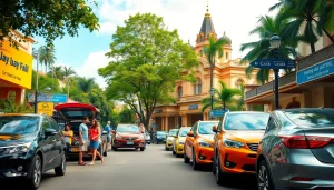 Car rental in Kuching, Sarawak with scenic views and happy travelers enjoying their experience.