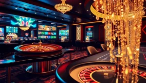 F8BET offers an exciting roulette experience with vibrant colors and luxurious casino elements.