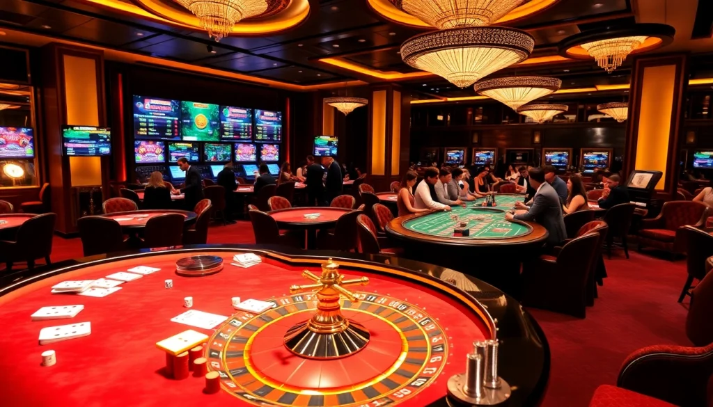 Experience the excitement of Trang chủ S88VIP with players engaged in premium casino games at luxurious tables.