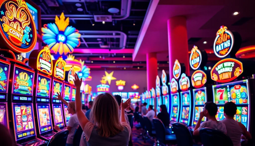 เล่น 918kiss slot ในคาสิโนที่มีบรรยากาศสดใสตื่นเต้นและกราฟิกที่มีสีสัน