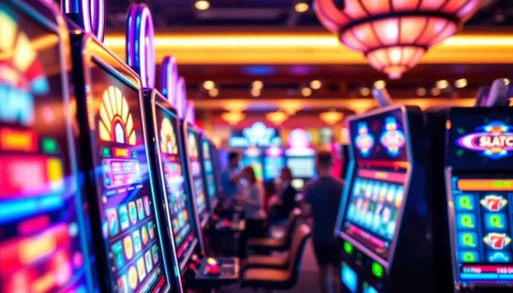 Menangkan slot depo 1k dengan mesin slot yang memancarkan cahaya ceria.