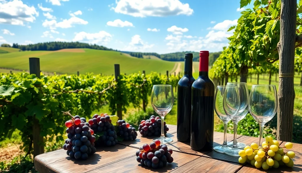 Enjoy clarksburg wineries in a picturesque vineyard setting with lush grapevines and wine tasting.