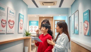 Orthodontic braces in Cheras discussed in a modern dental clinic setting, highlighting expert care and family-oriented services.