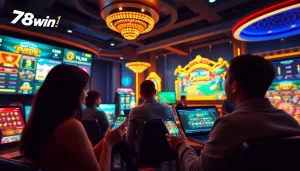 Engaging online gaming experience at 78win.com, showcasing diverse betting options and players.