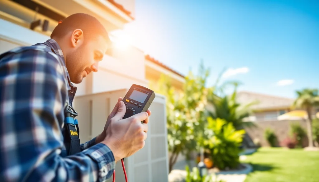 Expert technician conducts AC repair in Glendale, AZ, showcasing professional service and reliability.