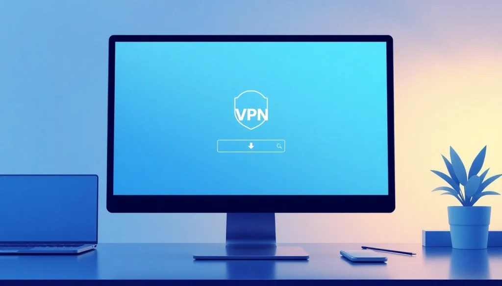 Download vpn free on a computer screen with a clear setup guide and modern design elements.