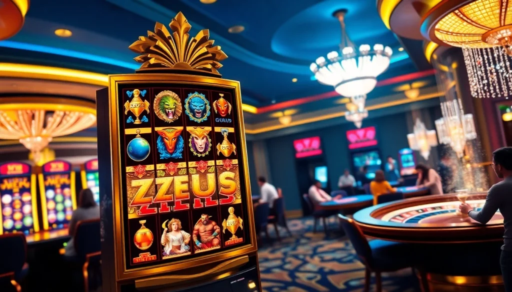 Rasakan aksi mendebarkan di mesin slot Zeus dengan gulungan yang hidup dan momen kemenangan.