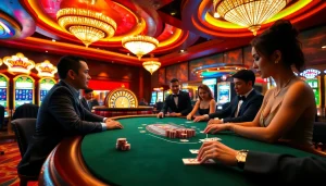 Experience the thrill of indoxxi with a high-stakes poker table at a luxurious casino scene.
