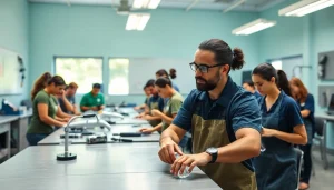 Students engaging in practical training at hawaii trade schools, showcasing hands-on learning experiences.