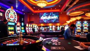 Rasakan daya tarik mendebarkan Datukwin di kasino yang hidup dengan aksi rolet dan mesin slot.