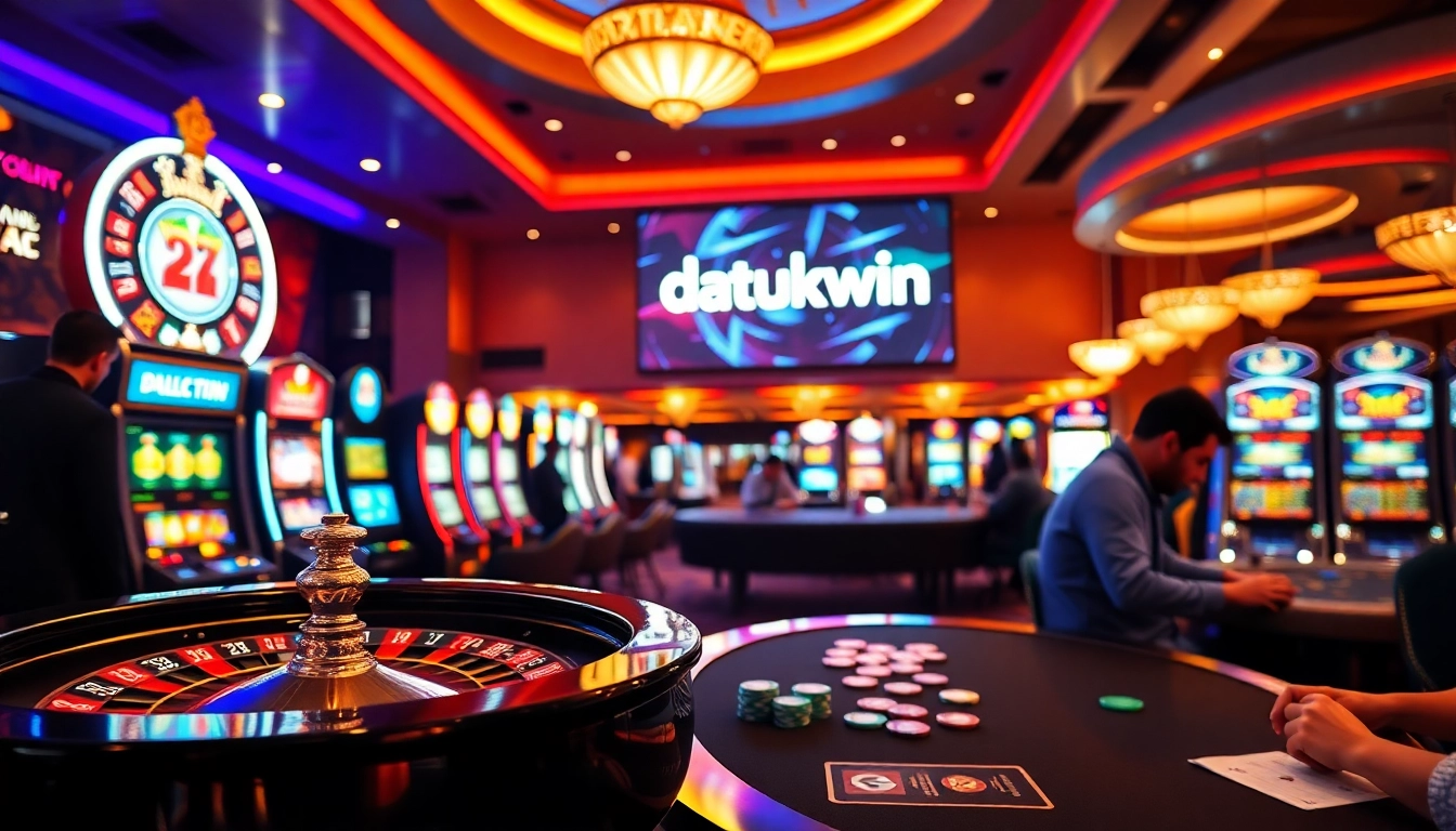 Rasakan daya tarik mendebarkan Datukwin di kasino yang hidup dengan aksi rolet dan mesin slot.